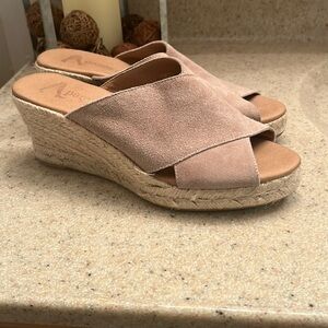 Paseart espadrilles brand size 30 (7) slip on wedge heel shoes